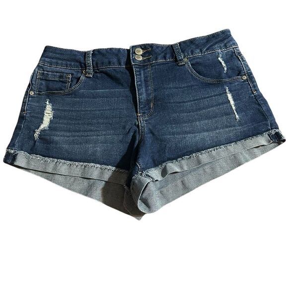 Altar’d state denim destressed cuffed shorts. Great condition. - Picture 1 of 10